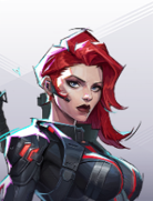 Black Widow, a stealth assassin in Marvel Rivals, in tactical gear, executing quick infiltrations and precise strikes against vulnerable foes.