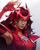 Scarlet Witch, a mystic powerhouse in Marvel Rivals, manipulating reality with hex-based crowd control and large-area magical damage.