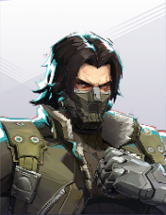 Winter Soldier, a bruiser in Marvel Rivals, utilizing his metal arm for grappling enemies and hybrid ranged and melee attacks.